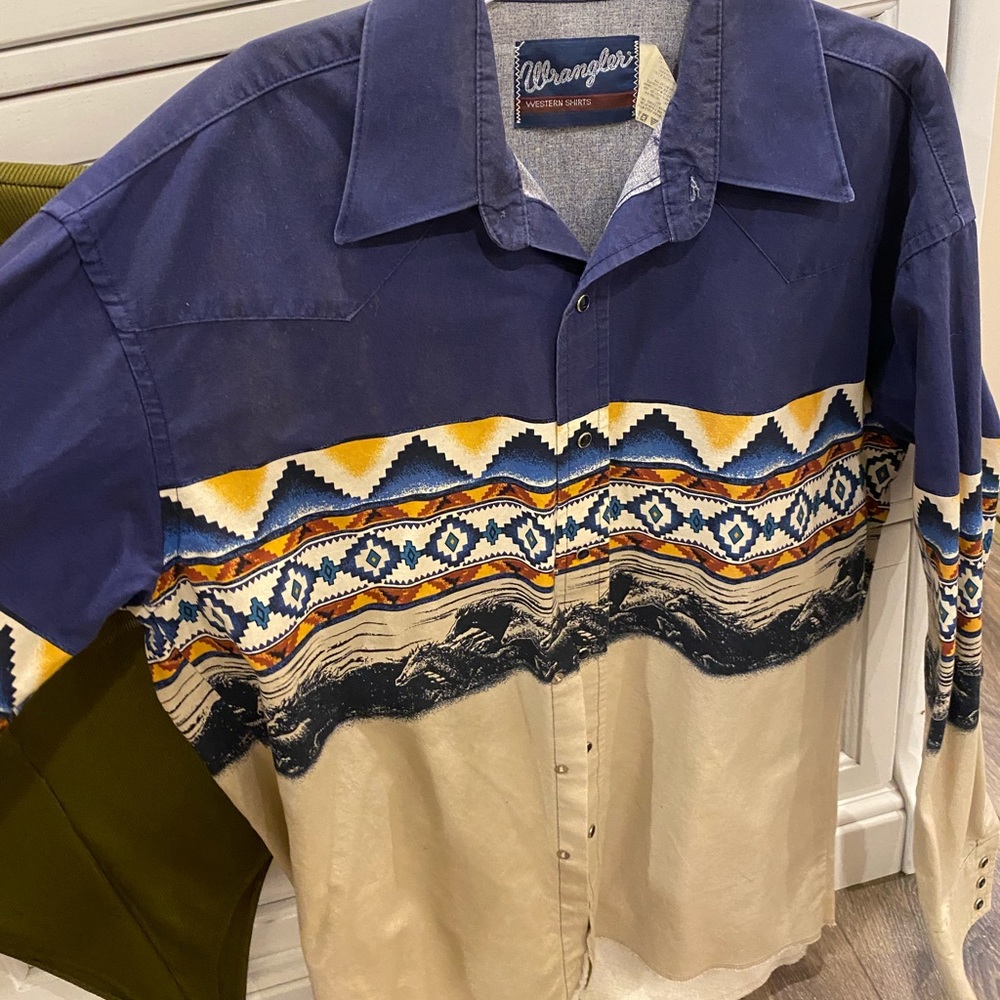 Wrangler western button down